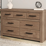 Ashley Furniture - GARISTYN DRESSER - Light Brown Wood - Dresser & Mirror - Additional View 1