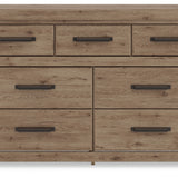 Ashley Furniture - GARISTYN DRESSER - Light Brown Wood - Dresser & Mirror - Additional View 5