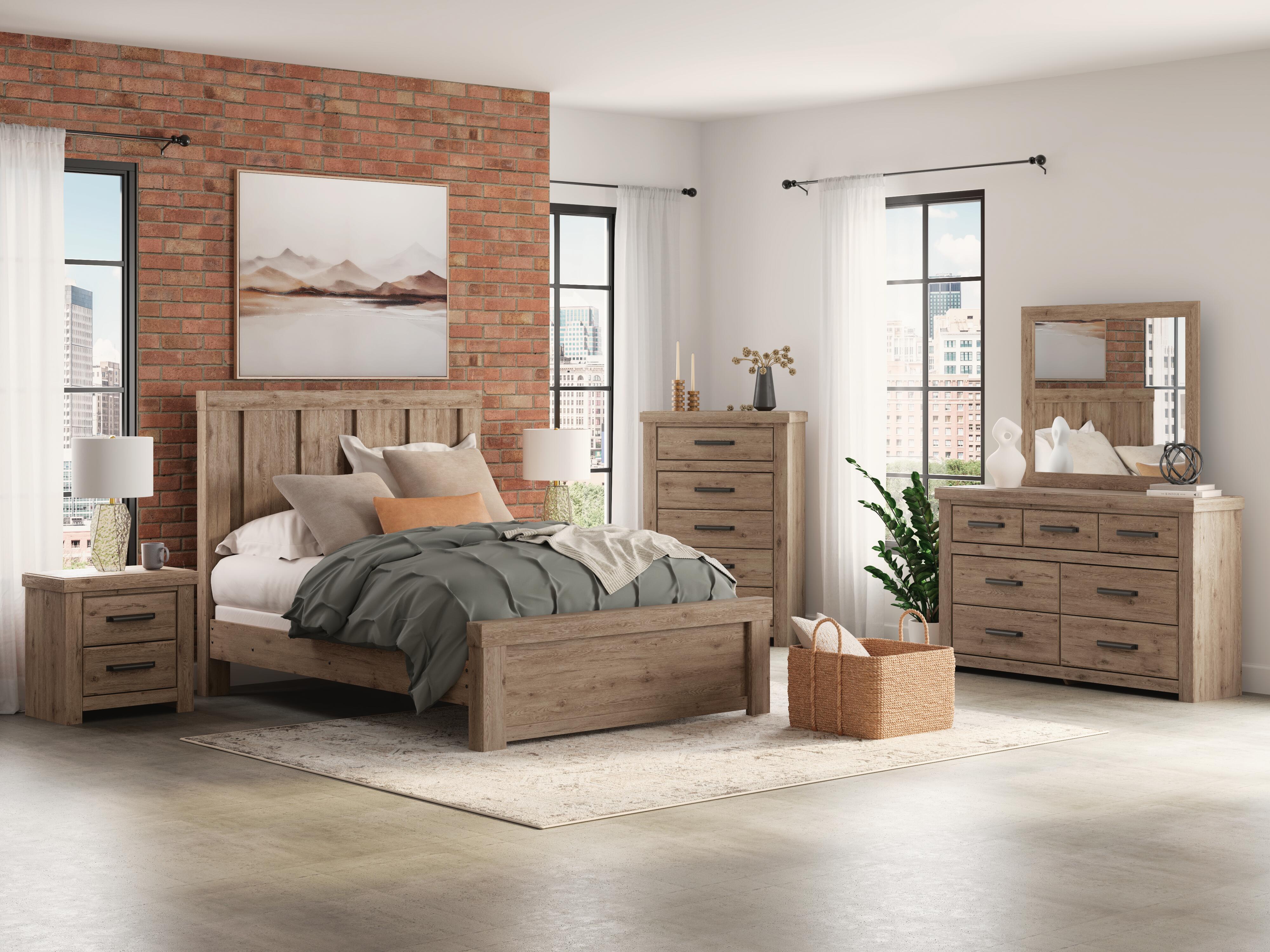 Ashley Furniture - GARISTYN DRESSER - Light Brown Wood - Dresser & Mirror - Additional View 8