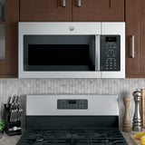 GE FINGERPRINT RESISTANT STAINLESS STEEL 1.7CU OVER-THE-RANGE MICROWAVE - Pearl Silver|Black - Microwaves - Additional View 2