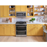 GE FINGERPRINT RESISTANT STAINLESS STEEL 1.7CU OVER-THE-RANGE MICROWAVE - Pearl Silver|Black - Microwaves - Additional View 10