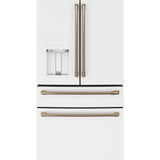 CAFE MATTE WHITE 28CU 4 DOOR FRENCH DOOR REFRIGERATOR - Refrigerators
