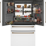 CAFE MATTE WHITE 28CU 4 DOOR FRENCH DOOR REFRIGERATOR - Refrigerators - Additional View 1