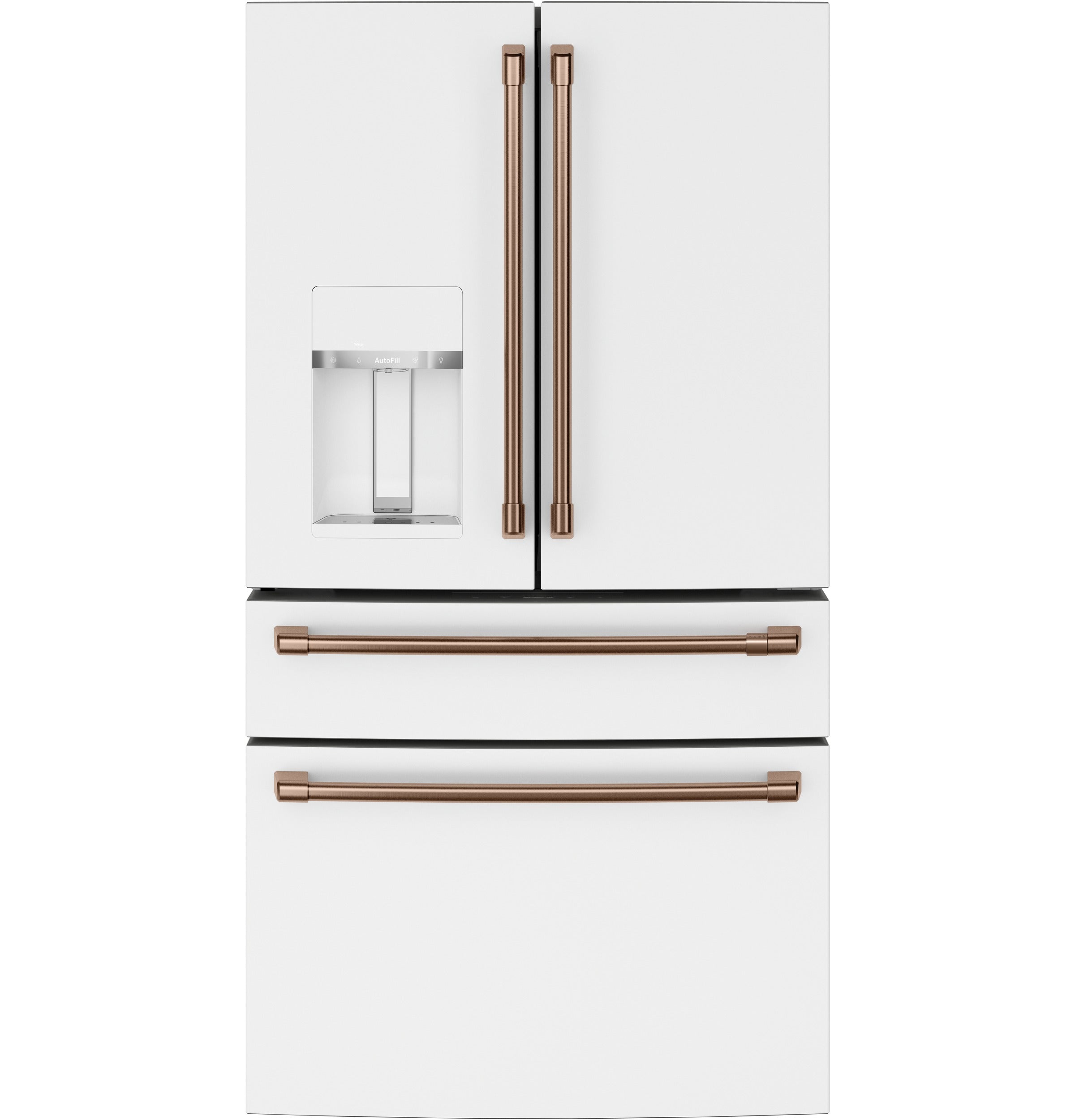 CAFE MATTE WHITE 28CU 4 DOOR FRENCH DOOR REFRIGERATOR - Refrigerators - Additional View 28