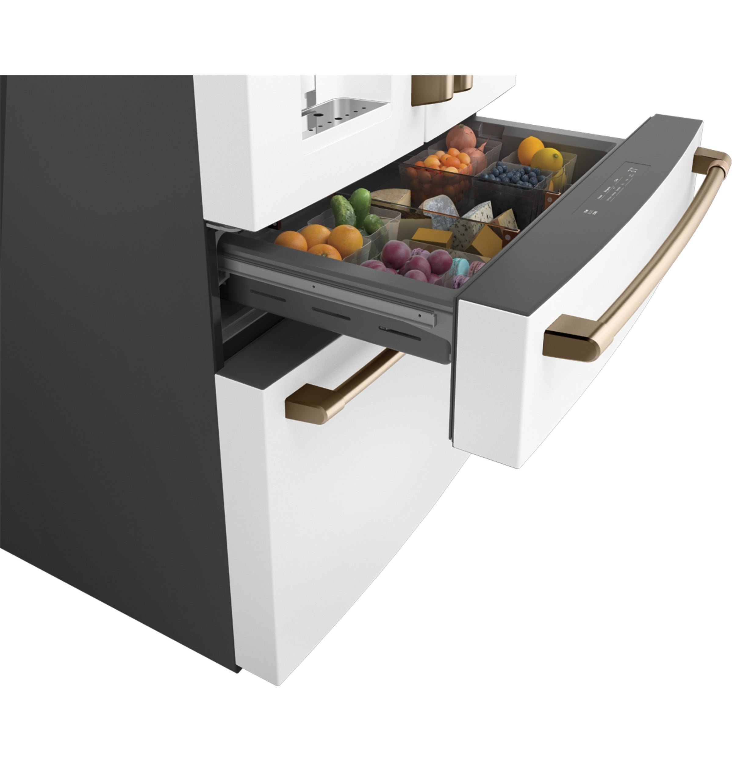 CAFE MATTE WHITE 28CU 4 DOOR FRENCH DOOR REFRIGERATOR - Refrigerators - Additional View 10