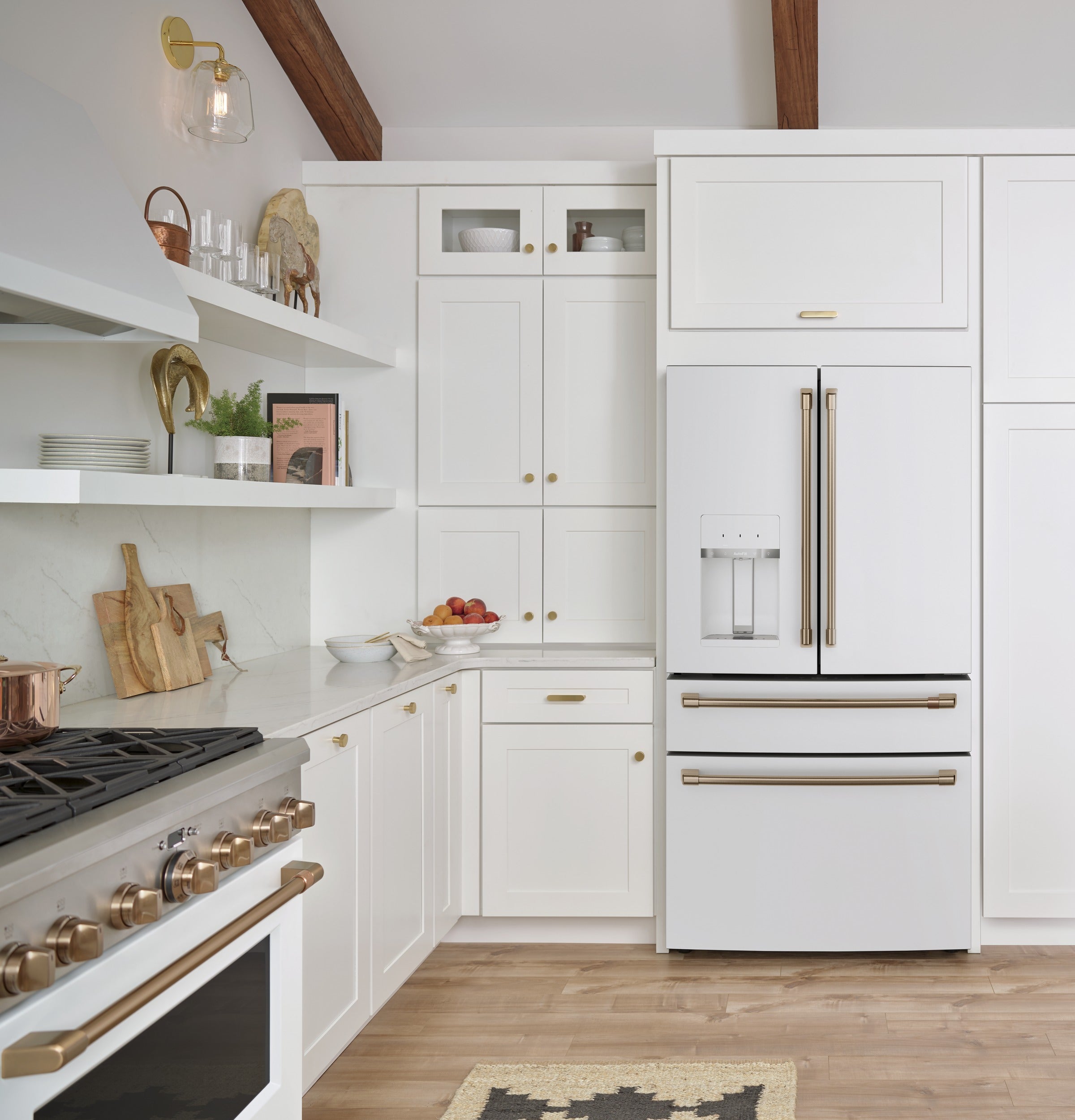 CAFE MATTE WHITE 28CU 4 DOOR FRENCH DOOR REFRIGERATOR - Refrigerators - Additional View 13