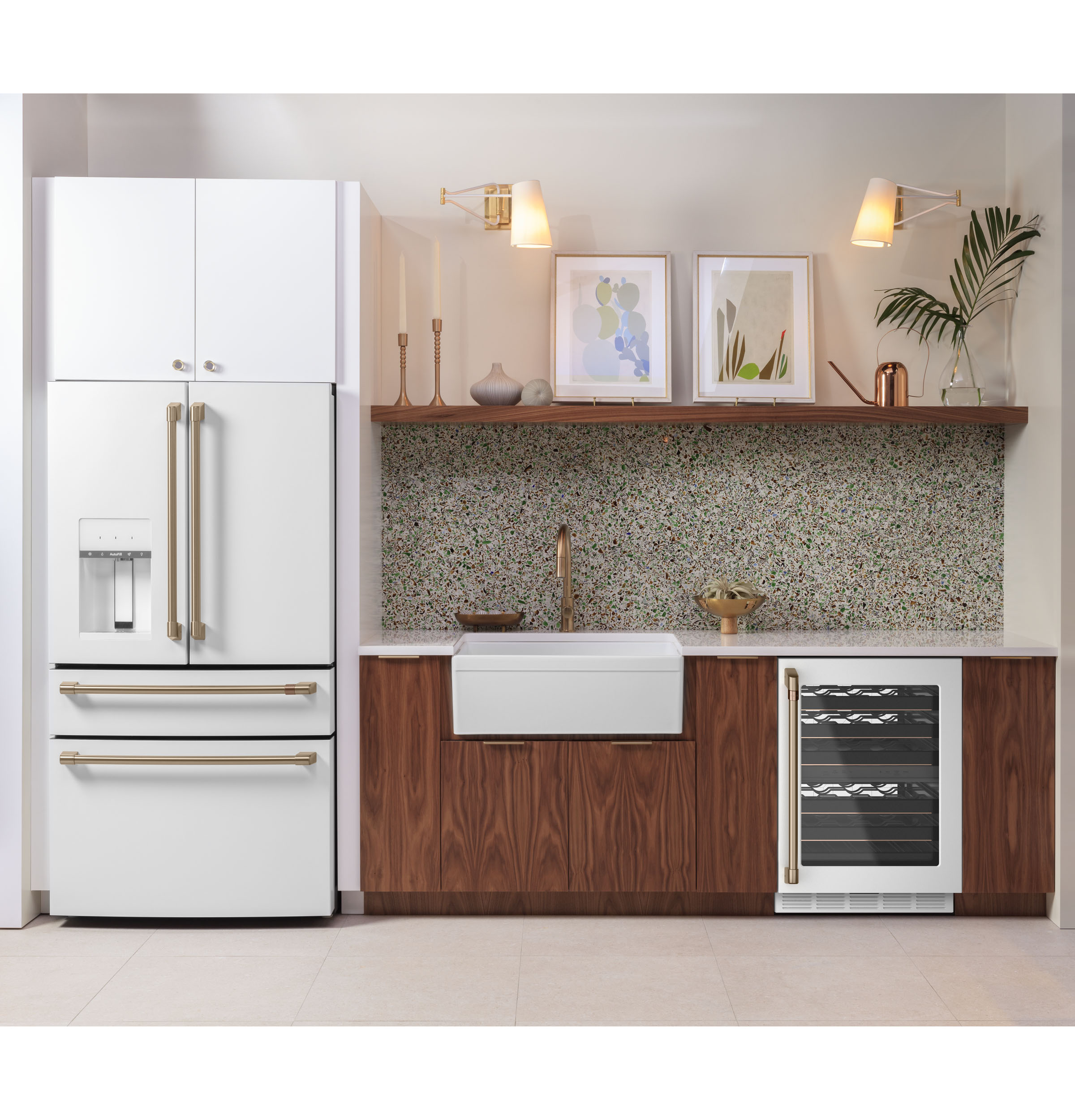 CAFE MATTE WHITE 28CU 4 DOOR FRENCH DOOR REFRIGERATOR - Refrigerators - Additional View 21