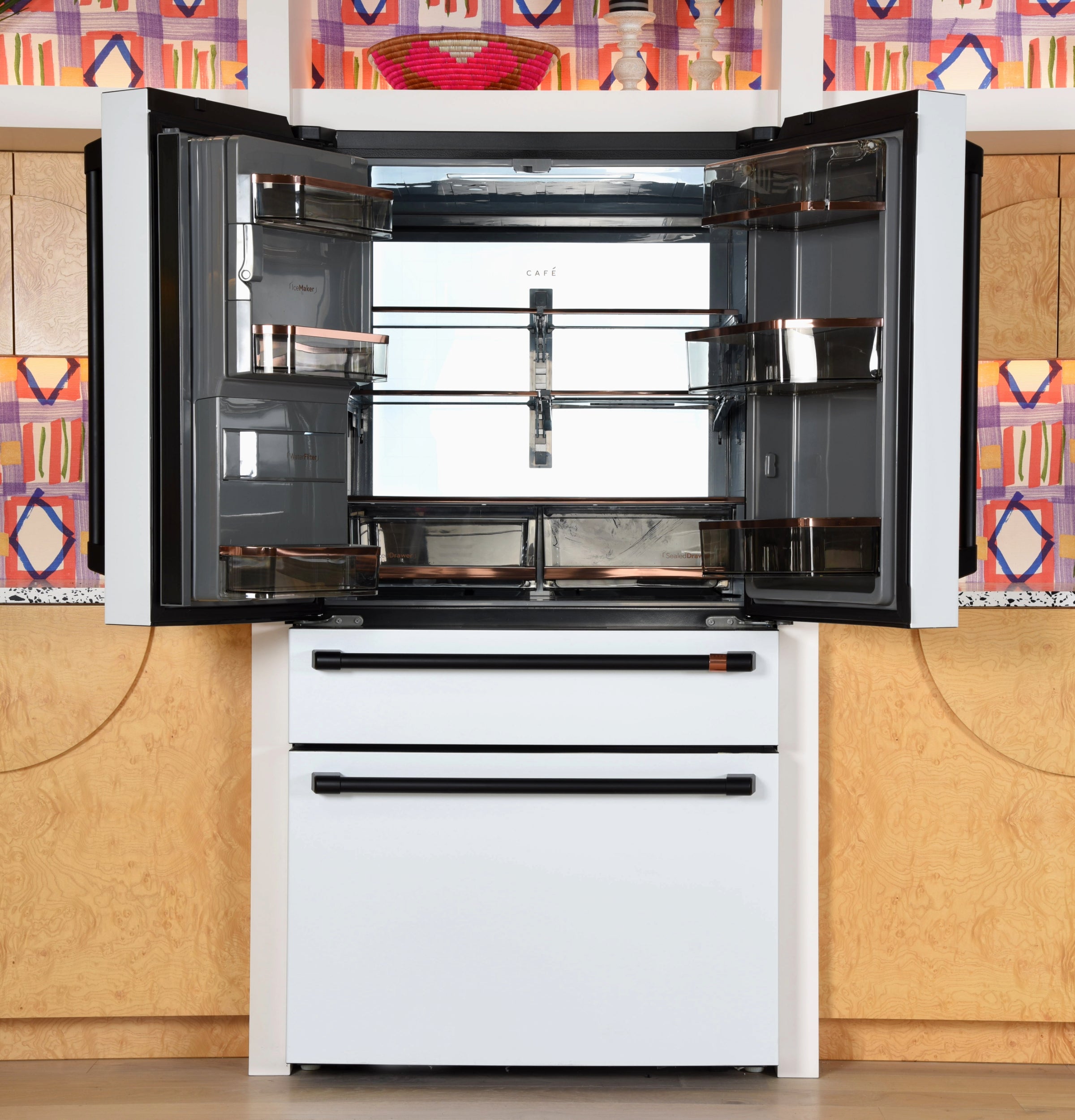 CAFE MATTE WHITE 28CU 4 DOOR FRENCH DOOR REFRIGERATOR - Refrigerators - Additional View 24
