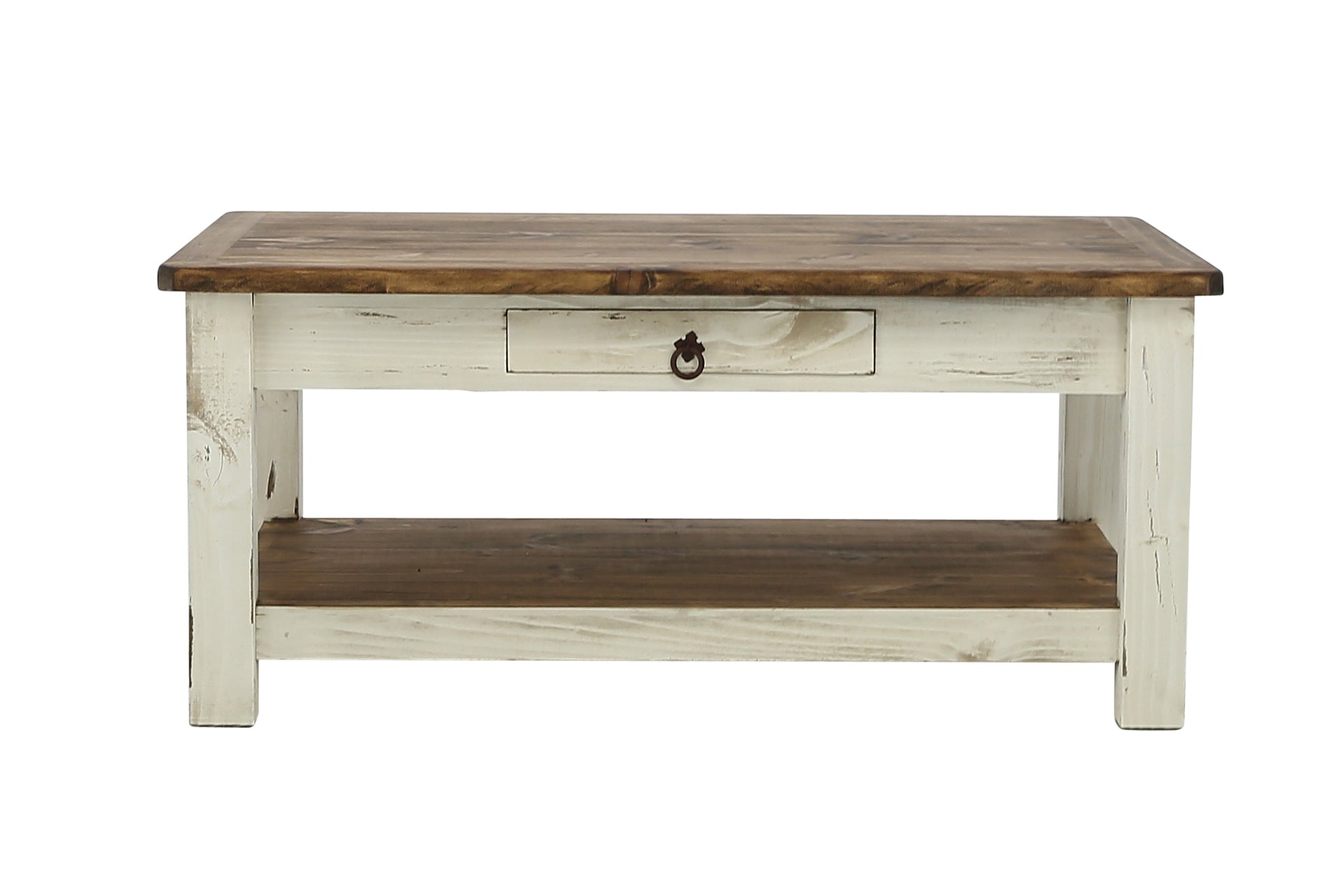 Lawman Cocktail Table - White - Additional View 3