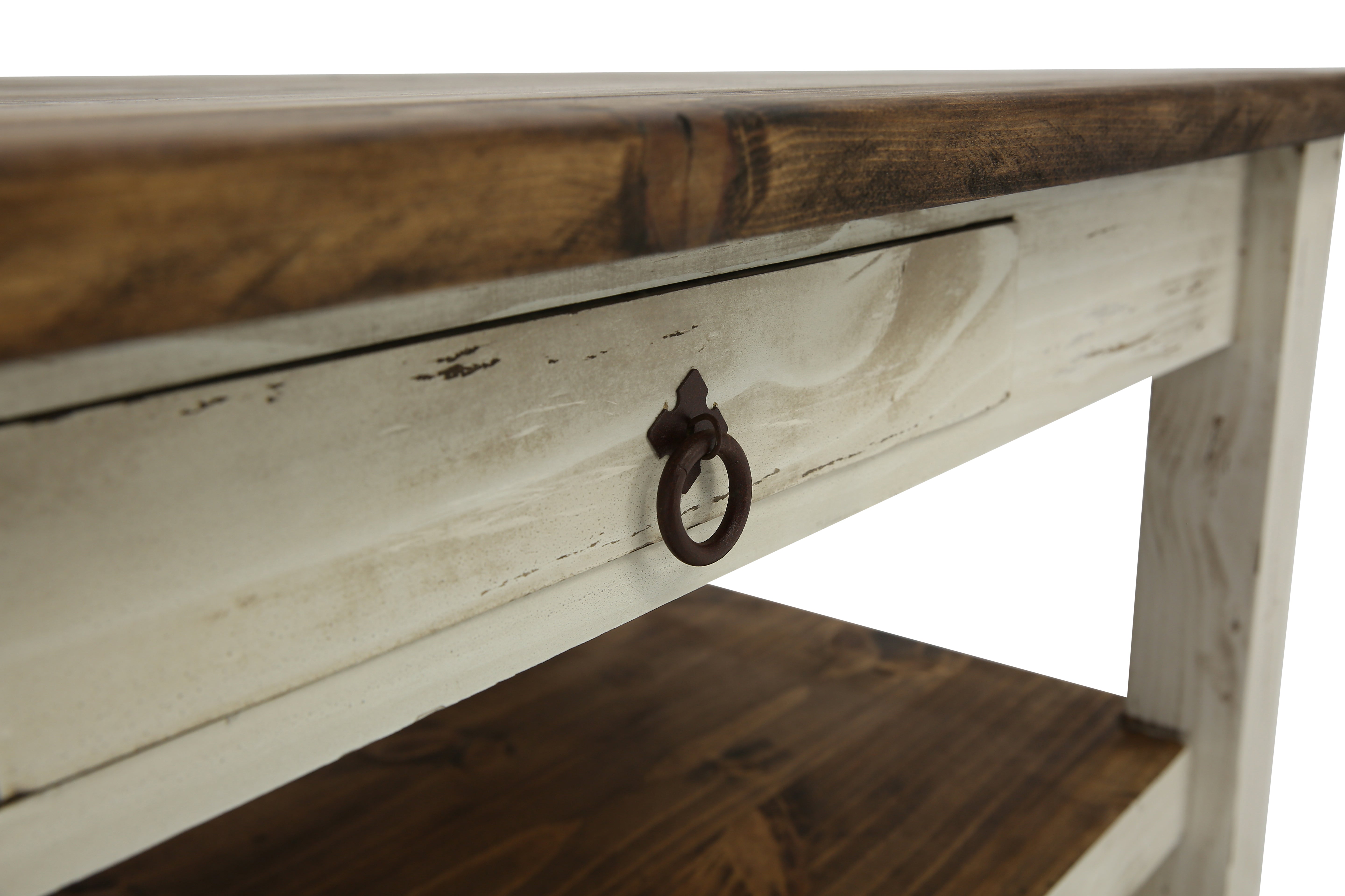Lawman Cocktail Table - White - Additional View 4