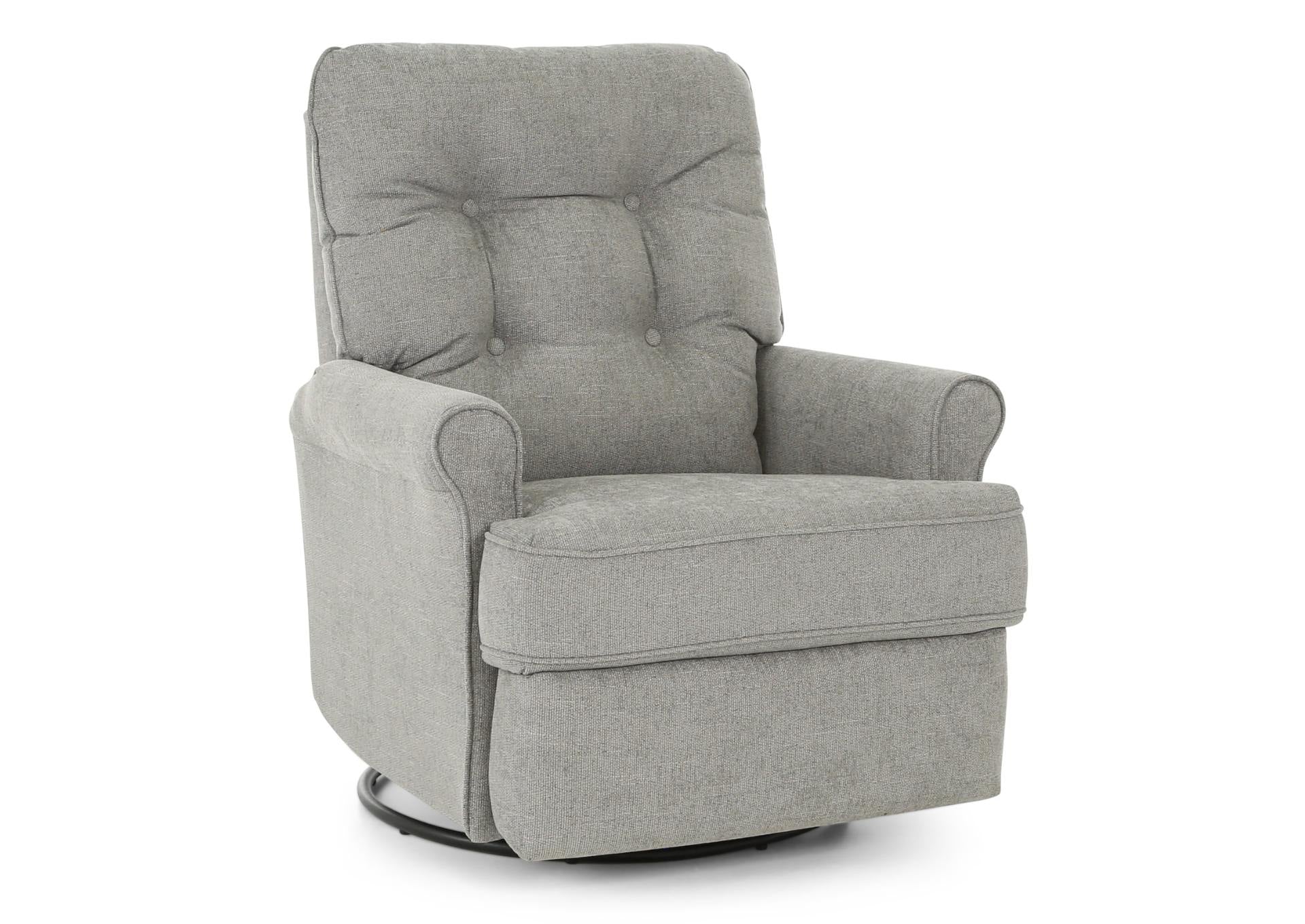 Carissa Swivel Glider Recliner - Pewter - Additional View 1