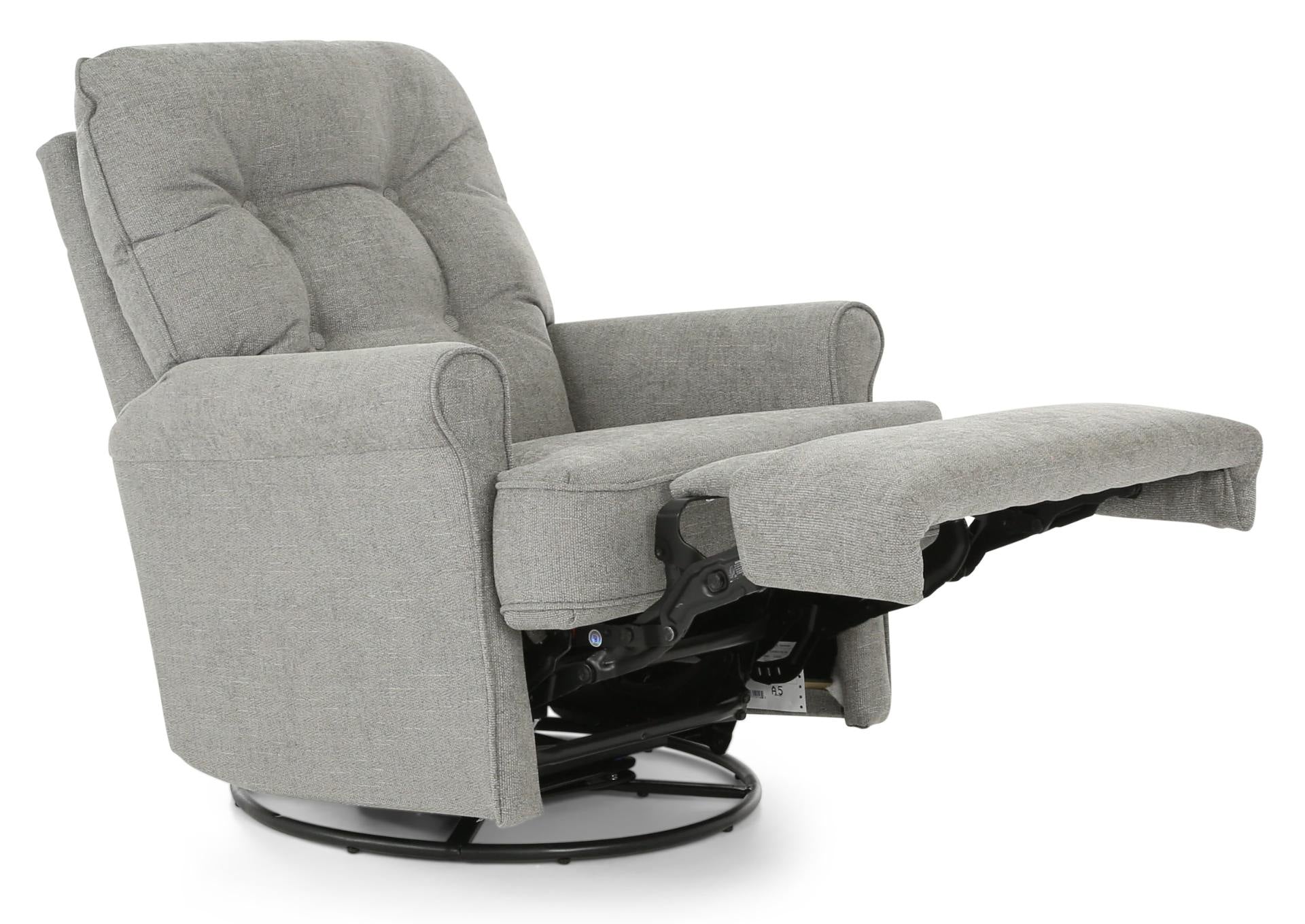 Carissa Swivel Glider Recliner - Pewter - Additional View 2