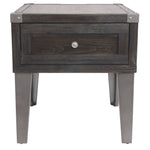 Ashley Furniture - TODOE END TABLE - Dark Gray Metal|Wood - Tables - Additional View 5