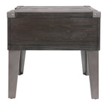 Ashley Furniture - TODOE END TABLE - Dark Gray Metal|Wood - Tables - Additional View 6