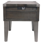 Ashley Furniture - TODOE END TABLE - Dark Gray Metal|Wood - Tables - Additional View 7
