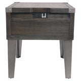 Ashley Furniture - TODOE END TABLE - Dark Gray Metal|Wood - Tables - Additional View 7