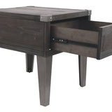 Ashley Furniture - TODOE END TABLE - Dark Gray Metal|Wood - Tables - Additional View 8