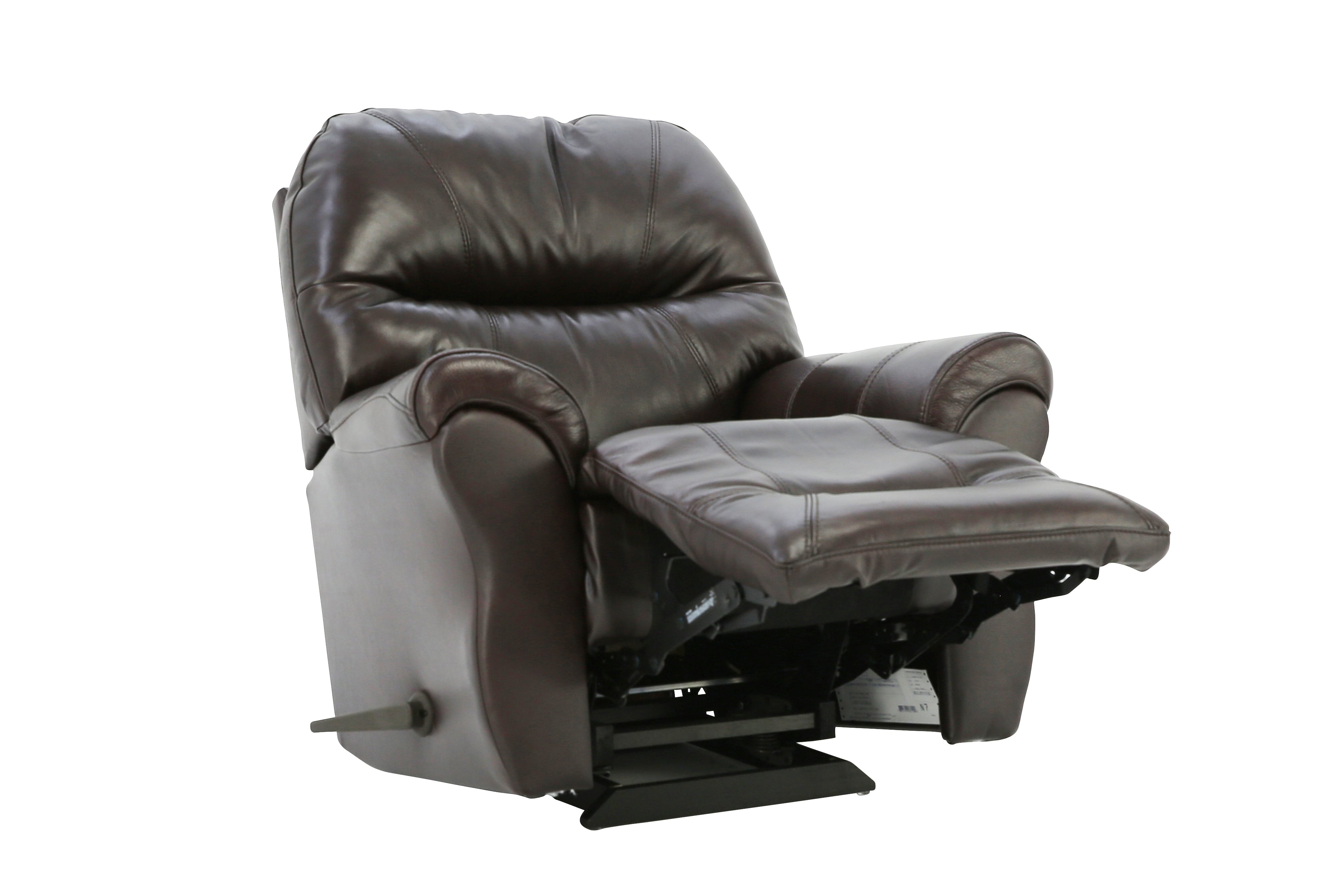 Bodie Top Grain Leather Recliner - Chocolate - Additional View 2