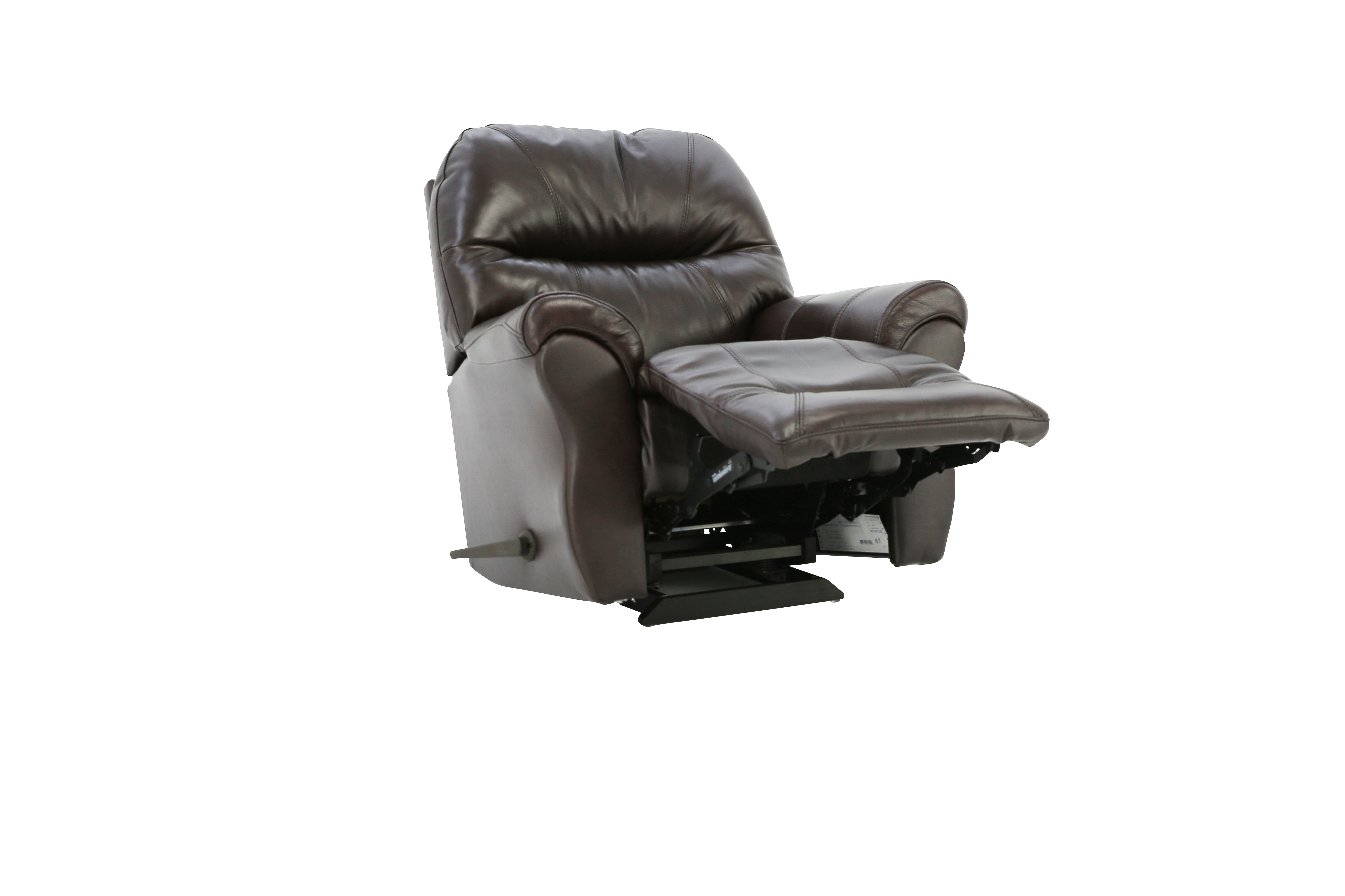 Bodie Top Grain Leather Recliner - Chocolate - Additional View 2