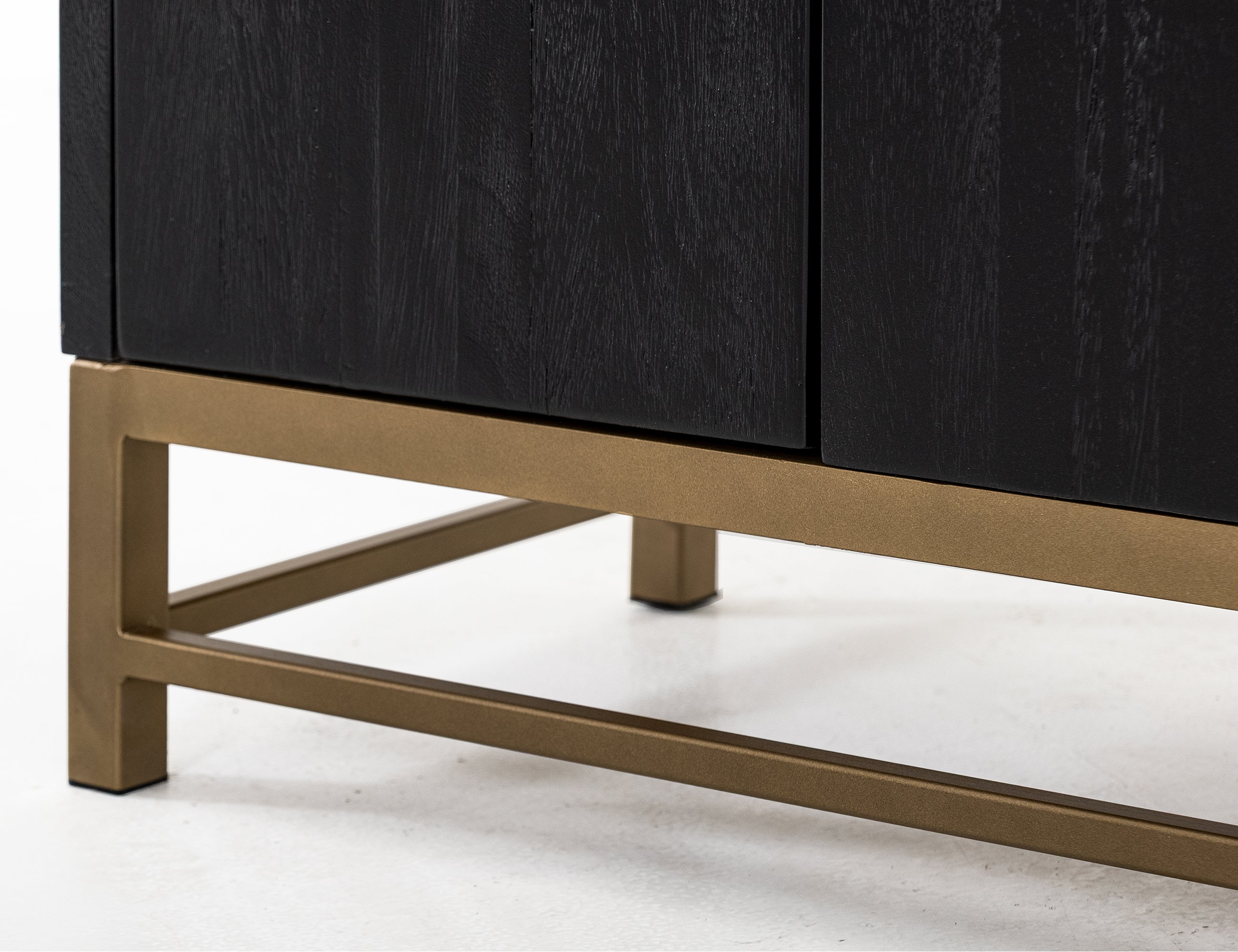 International Furniture Direct - EBANO DARK CONSOLE - Black Wood - Tables - Additional View 4