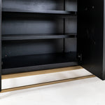 International Furniture Direct - EBANO DARK CONSOLE - Black Wood - Tables - Additional View 6