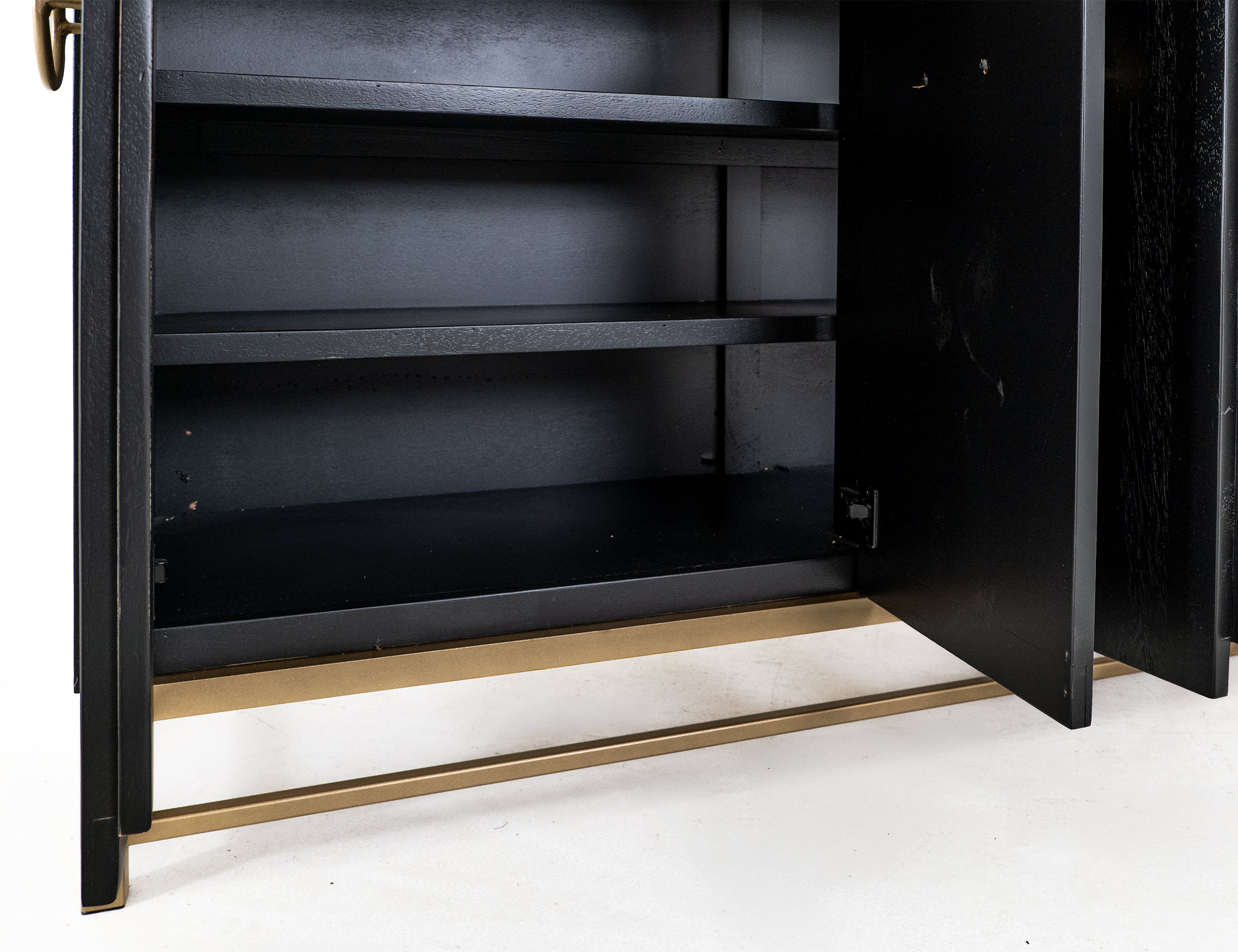 International Furniture Direct - EBANO DARK CONSOLE - Black Wood - Tables - Additional View 6
