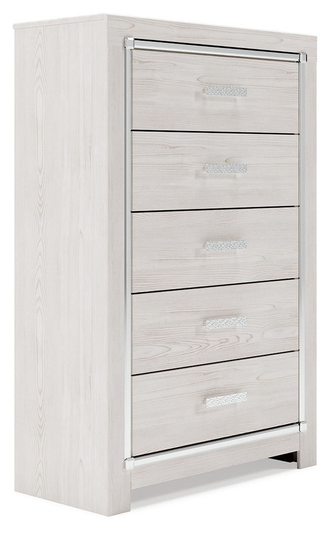 Ashley Furniture - ALTYRA WHITE CHEST - Wood - Chests