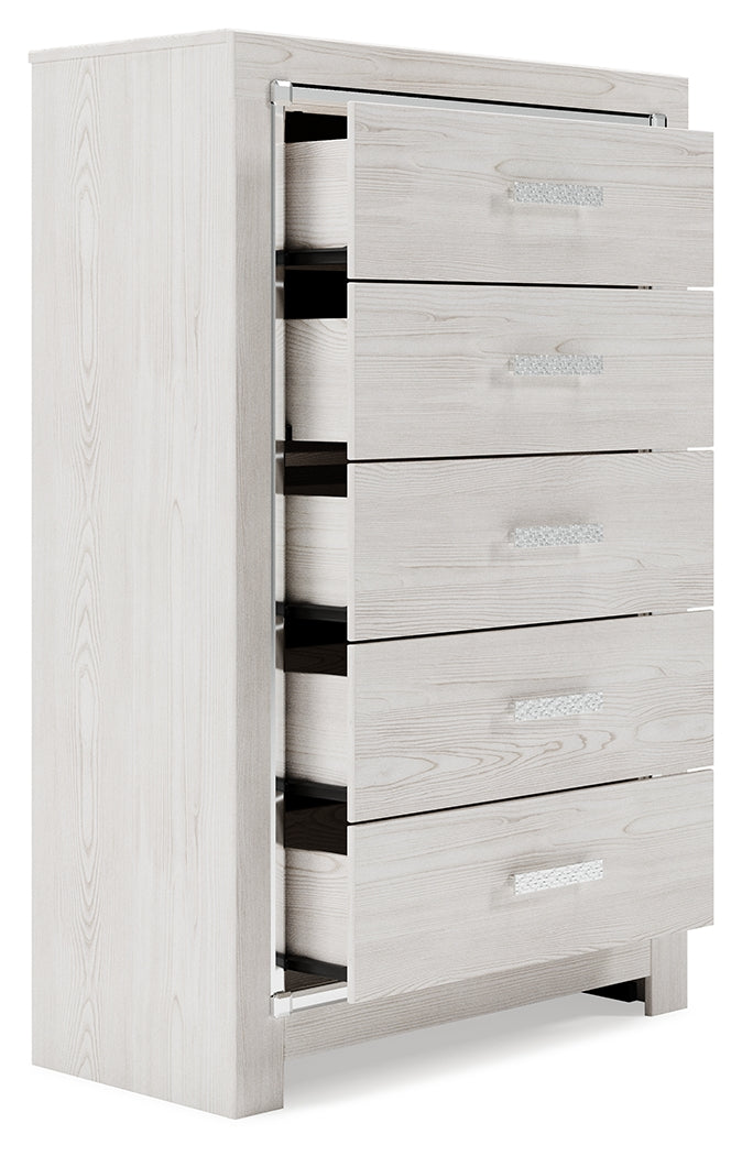 Ashley Furniture - ALTYRA WHITE CHEST - Wood - Chests - Additional View 4