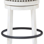 Ashley Furniture - Valebeck 24" Swivel Stool - White - Fabric|Metal|Wood - Stools - Additional View 2