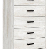 Ashley Furniture - SHAWBURN 5 DRAWER CHEST - Light Brown Wood - Chests