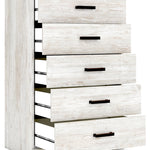 Ashley Furniture - SHAWBURN 5 DRAWER CHEST - Light Brown Wood - Chests - Additional View 2