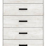 Ashley Furniture - SHAWBURN 5 DRAWER CHEST - Light Brown Wood - Chests - Additional View 3