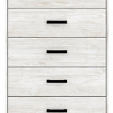 Ashley Furniture - SHAWBURN 5 DRAWER CHEST - Light Brown Wood - Chests - Additional View 3