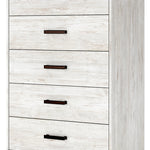 Ashley Furniture - SHAWBURN 5 DRAWER CHEST - Light Brown Wood - Chests - Additional View 4