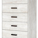 Ashley Furniture - SHAWBURN 5 DRAWER CHEST - Light Brown Wood - Chests - Additional View 4