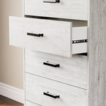 Ashley Furniture - SHAWBURN 5 DRAWER CHEST - Light Brown Wood - Chests - Additional View 8