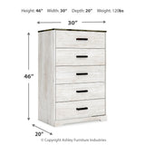Ashley Furniture - SHAWBURN 5 DRAWER CHEST - Light Brown Wood - Chests - Additional View 9