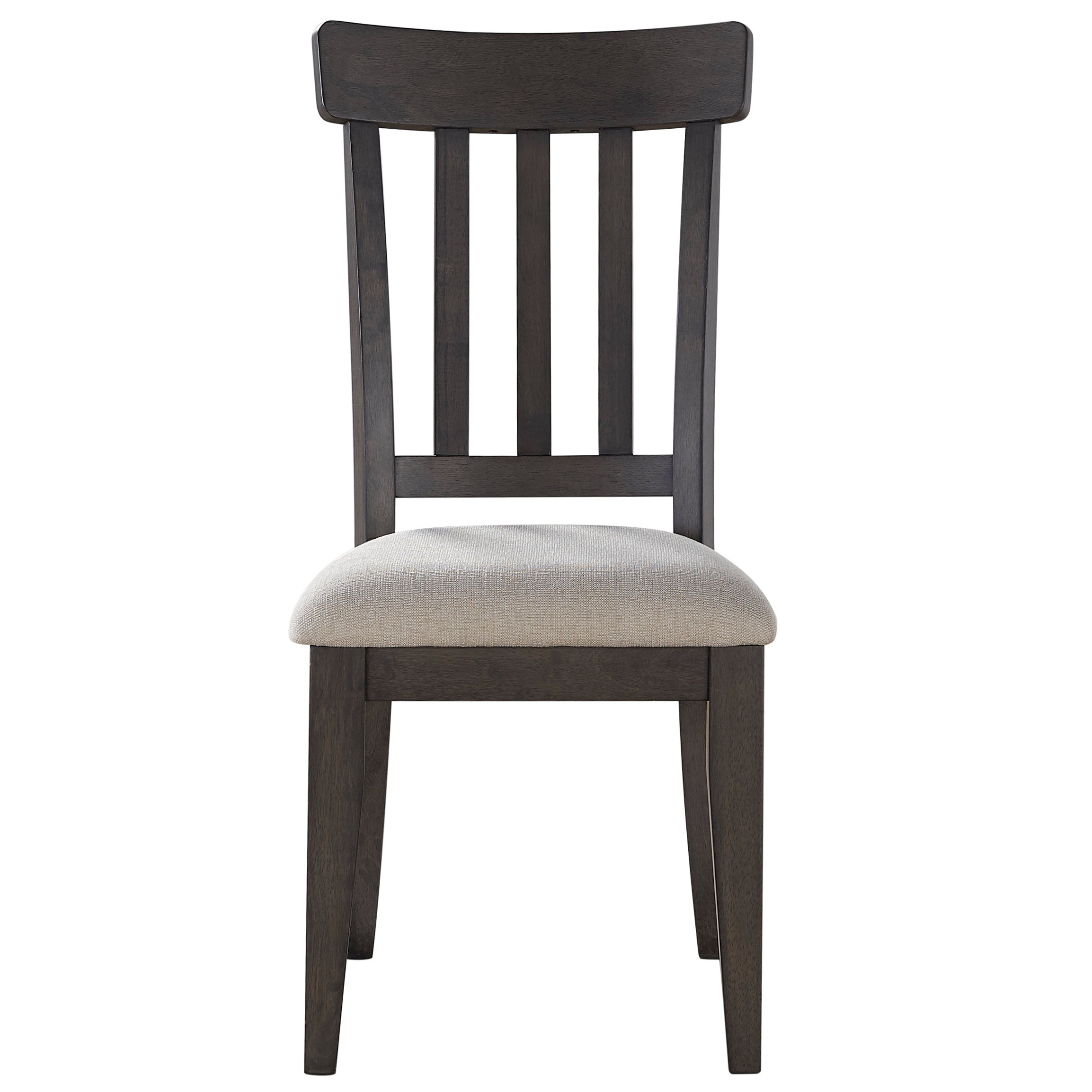 Steve Silver Furniture - Napa Dining Side Chair - Dark - Dark Brown Wood|Fabric - Chairs