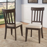Steve Silver Furniture - Napa Dining Side Chair - Dark - Dark Brown Wood|Fabric - Chairs - Additional View 2