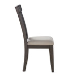 Steve Silver Furniture - Napa Dining Side Chair - Dark - Dark Brown Wood|Fabric - Chairs - Additional View 5