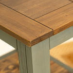 International Furniture Direct - TIMBER CHAIRSIDE TABLE - Green Wood - Tables - Additional View 4