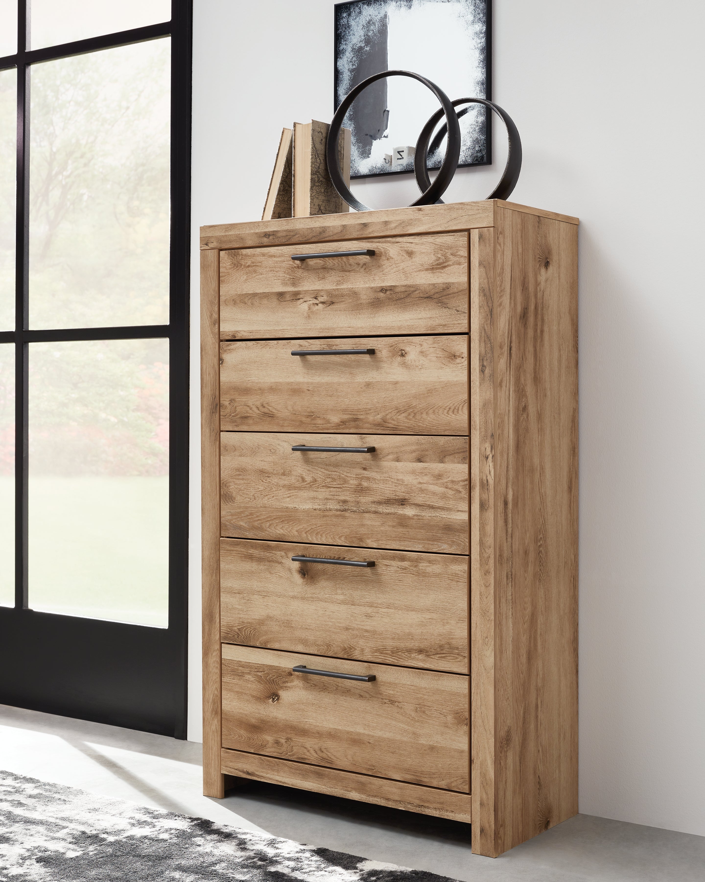 Ashley Furniture - Hyanna Chest - Brown - Beige Wood - Chests - Additional View 1
