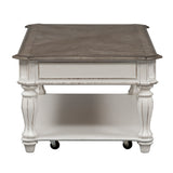 Liberty Furniture - Magnolia Manor Rectangular Cocktail Table - White|Dark Brown Wood - Tables - Additional View 3