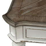 Liberty Furniture - Magnolia Manor Rectangular Cocktail Table - White|Dark Brown Wood - Tables - Additional View 4