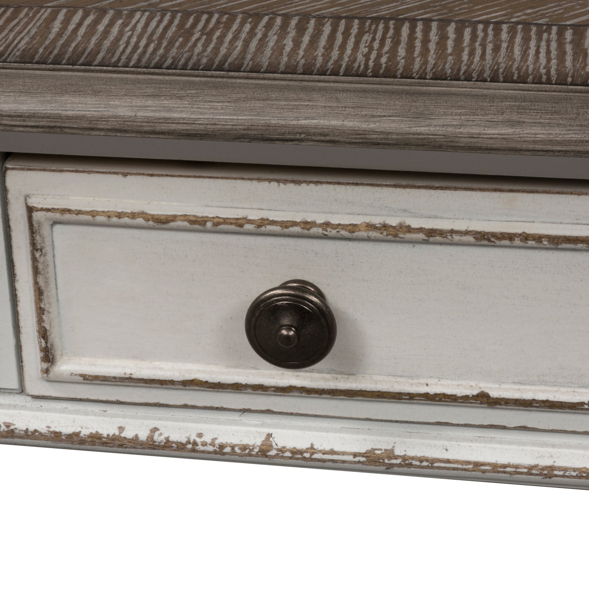 Liberty Furniture - Magnolia Manor Rectangular Cocktail Table - White|Dark Brown Wood - Tables - Additional View 7