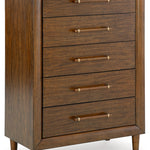 Ashley Furniture - LYNCOTT CHEST - Dark Brown Wood - Chests