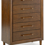 Ashley Furniture - LYNCOTT CHEST - Dark Brown Wood - Chests