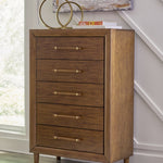 Ashley Furniture - LYNCOTT CHEST - Dark Brown Wood - Chests - Additional View 1