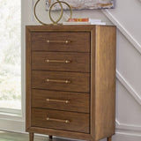 Ashley Furniture - LYNCOTT CHEST - Dark Brown Wood - Chests - Additional View 1
