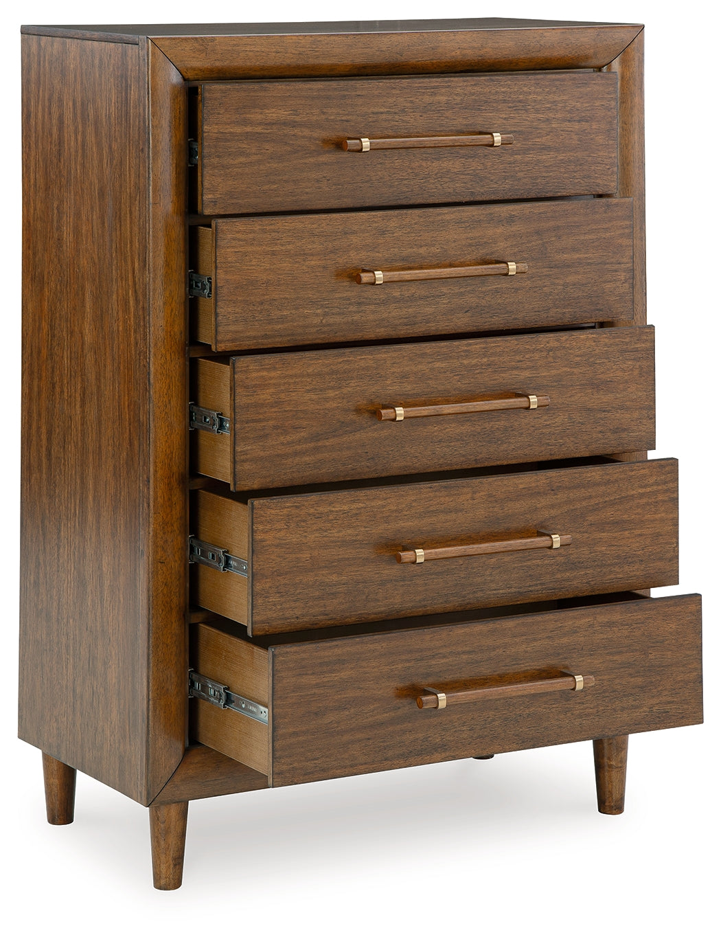 Ashley Furniture - LYNCOTT CHEST - Dark Brown Wood - Chests - Additional View 2